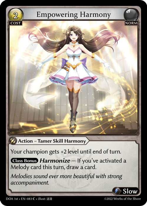 Image for Empowering Harmony (Dawn of Ashes 1st Edition) (083) - Grand Archive TCG