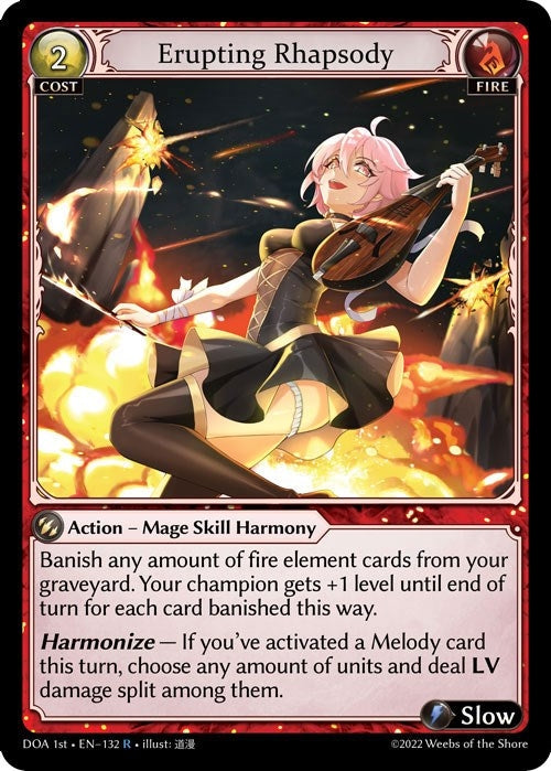 Image for Erupting Rhapsody (Dawn of Ashes 1st Edition) (132) - Grand Archive TCG