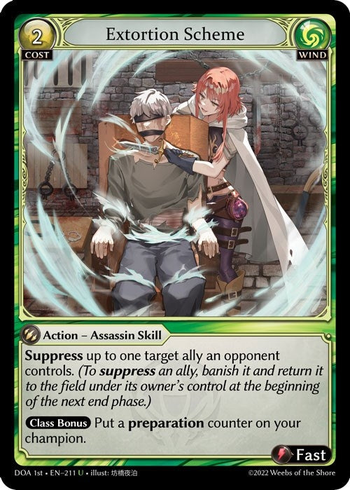 Image for Extortion Scheme (Dawn of Ashes 1st Edition) (211) - Grand Archive TCG