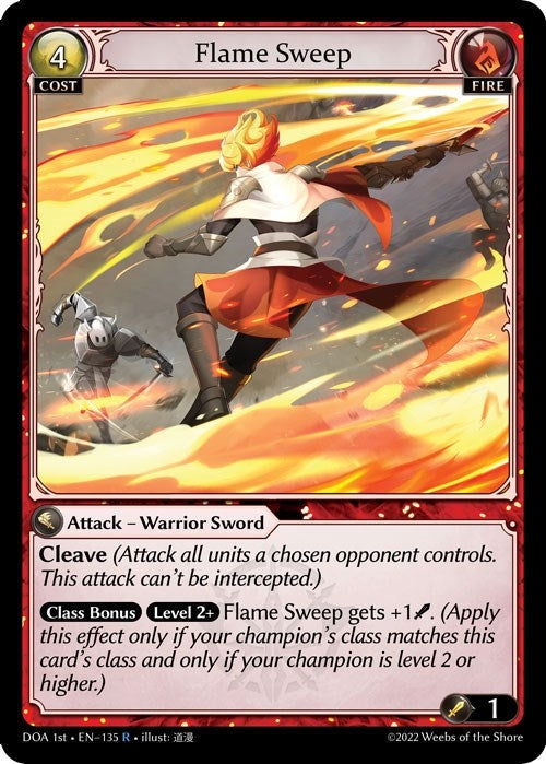 Image for Flame Sweep (Dawn of Ashes 1st Edition) (135) - Grand Archive TCG