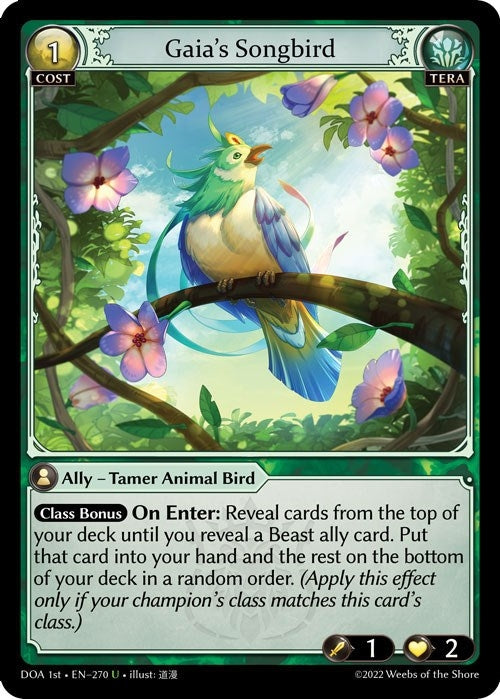 Image for Gaia's Songbird (Dawn of Ashes 1st Edition) (270) - Grand Archive TCG