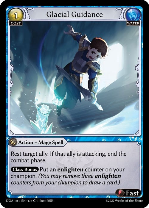 Image for Glacial Guidance (Dawn of Ashes 1st Edition) (174) - Grand Archive TCG