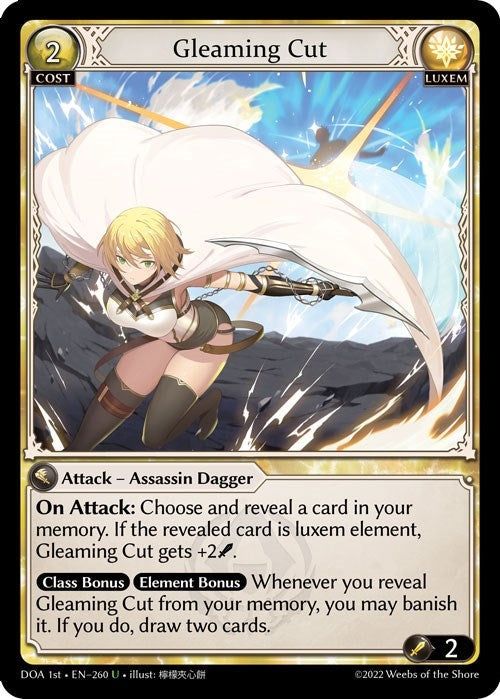 Image for Gleaming Cut (Dawn of Ashes 1st Edition) (260) - Grand Archive TCG
