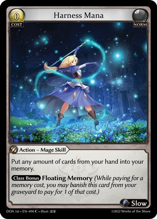 Image for Harness Mana (Dawn of Ashes 1st Edition) (090) - Grand Archive TCG