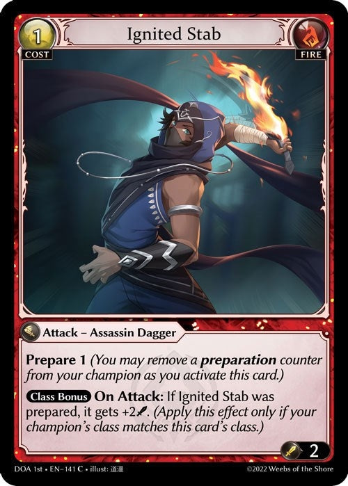 Image for Ignited Stab (Dawn of Ashes 1st Edition) (141) - Grand Archive TCG