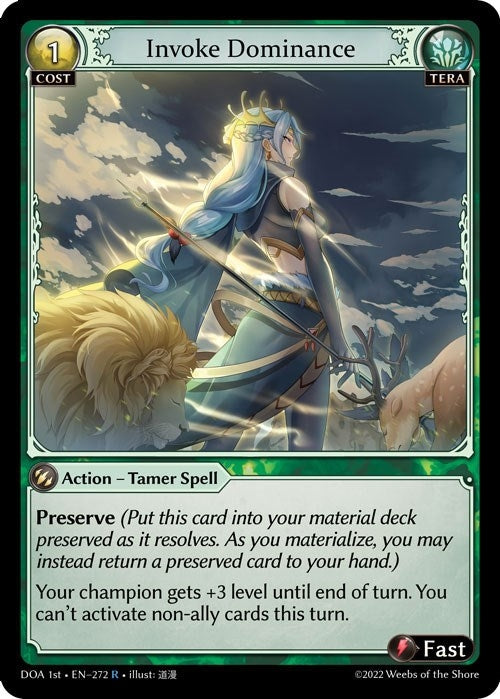 Image for Invoke Dominance (Dawn of Ashes 1st Edition) (272) - Grand Archive TCG