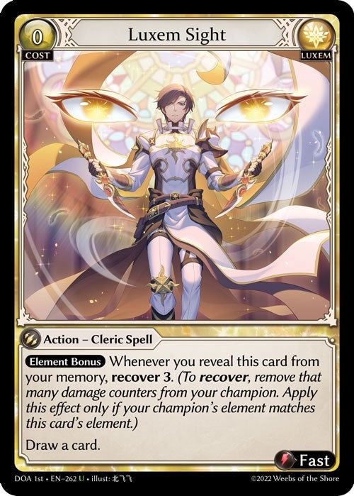 Image for Luxem Sight (Dawn of Ashes 1st Edition) (262) - Grand Archive TCG
