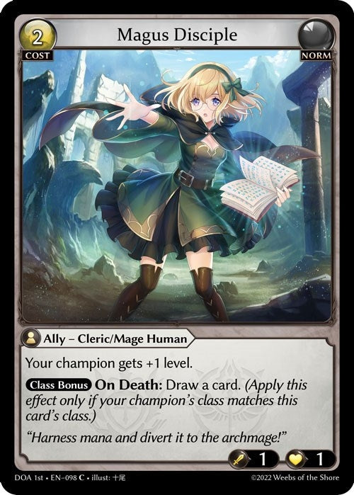 Image for Magus Disciple (Dawn of Ashes 1st Edition) (098) - Grand Archive TCG