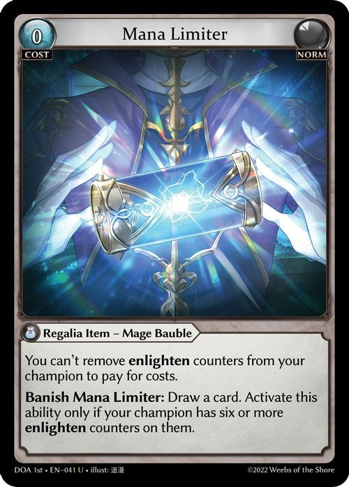 Image for Mana Limiter (Dawn of Ashes 1st Edition) (041) - Grand Archive TCG