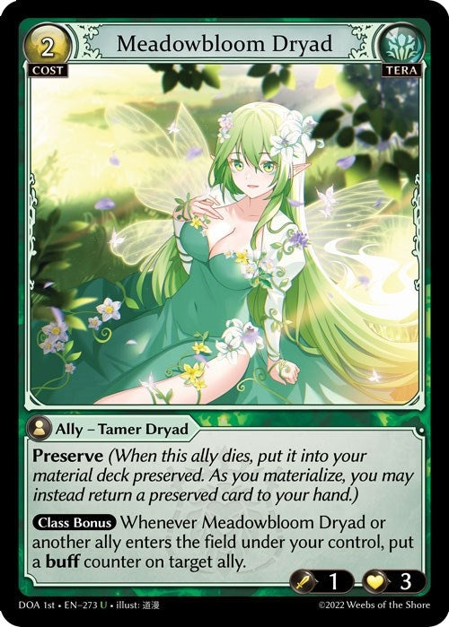 Image for Meadowbloom Dryad (Dawn of Ashes 1st Edition) (273) - Grand Archive TCG
