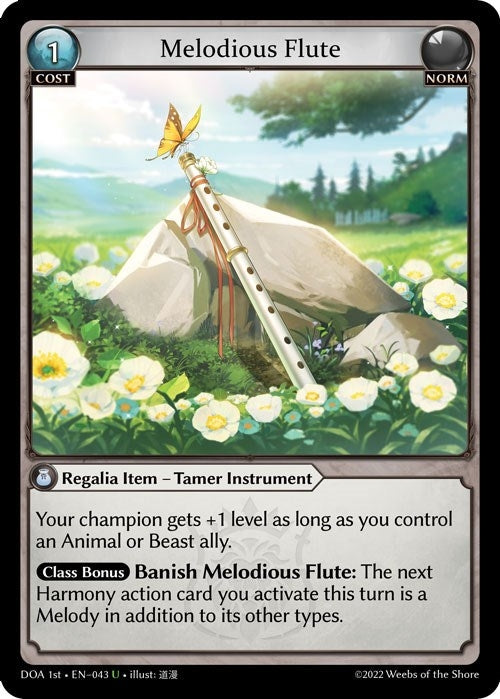Image for Melodious Flute (Dawn of Ashes 1st Edition) (043) - Grand Archive TCG