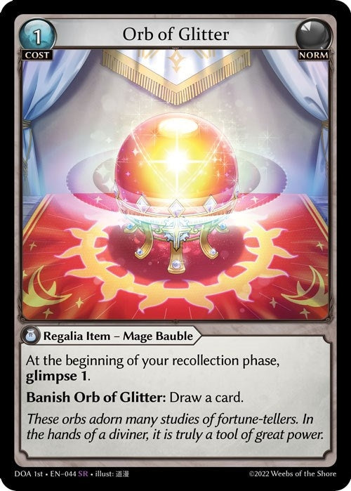 Image for Orb of Glitter (Dawn of Ashes 1st Edition) (044) - Grand Archive TCG
