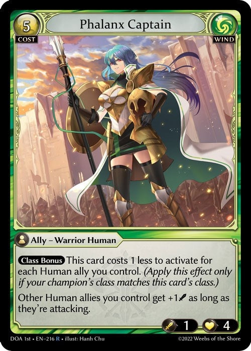 Image for Phalanx Captain (Dawn of Ashes 1st Edition) (216) - Grand Archive TCG