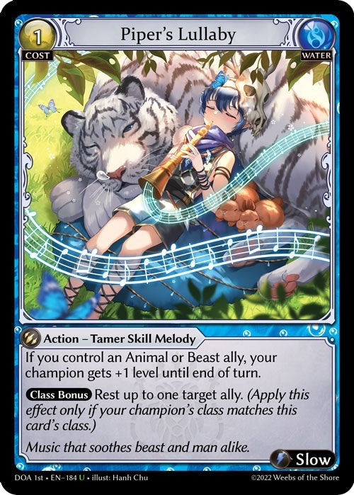 Image for Piper's Lullaby (Dawn of Ashes 1st Edition) (184) - Grand Archive TCG