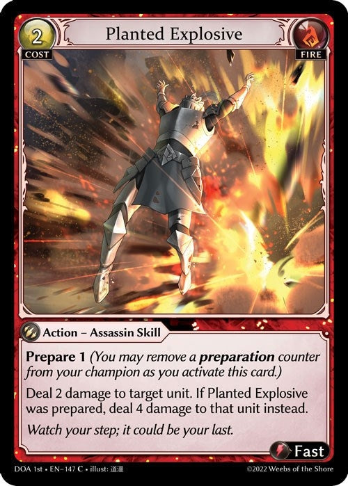 Image for Planted Explosive (Dawn of Ashes 1st Edition) (147) - Grand Archive TCG