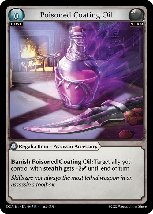 Image for Poisoned Coating Oil (Dawn of Ashes 1st Edition) (047) - Grand Archive TCG