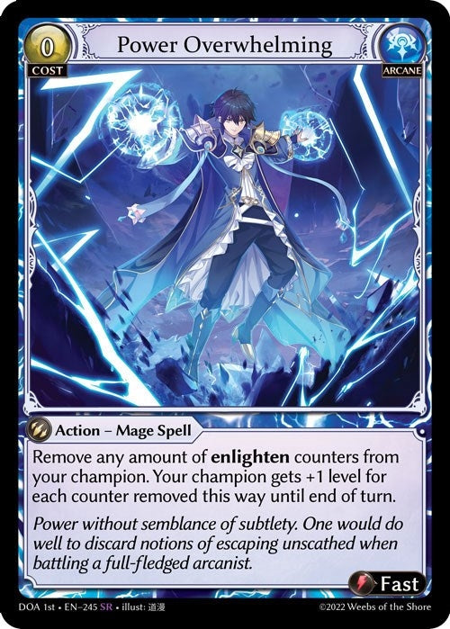 Image for Power Overwhelming (Dawn of Ashes 1st Edition) (245) - Grand Archive TCG