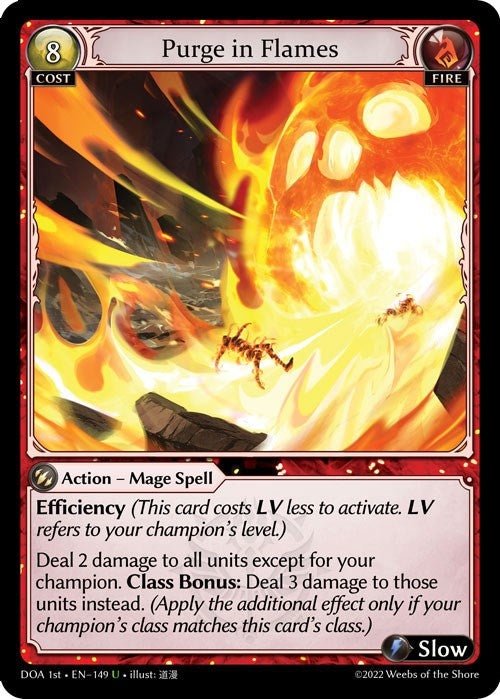 Image for Purge in Flames (Dawn of Ashes 1st Edition) (149) - Grand Archive TCG