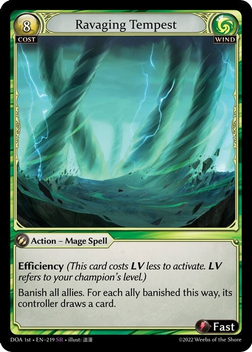 Image for Ravaging Tempest (Dawn of Ashes 1st Edition) (219) - Grand Archive TCG