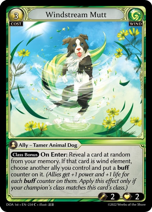Image for Windstream Mutt (Dawn of Ashes 1st Edition) (234) - Grand Archive TCG