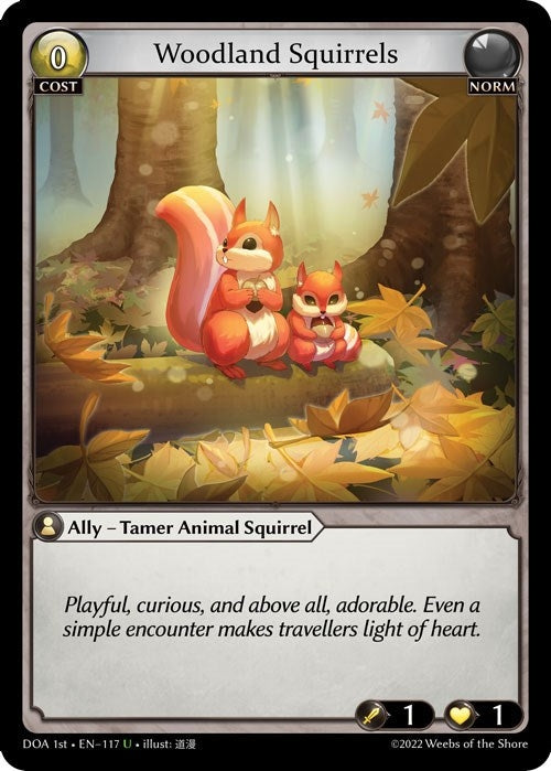 Image for Woodland Squirrels (Dawn of Ashes 1st Edition) (117) - Grand Archive TCG
