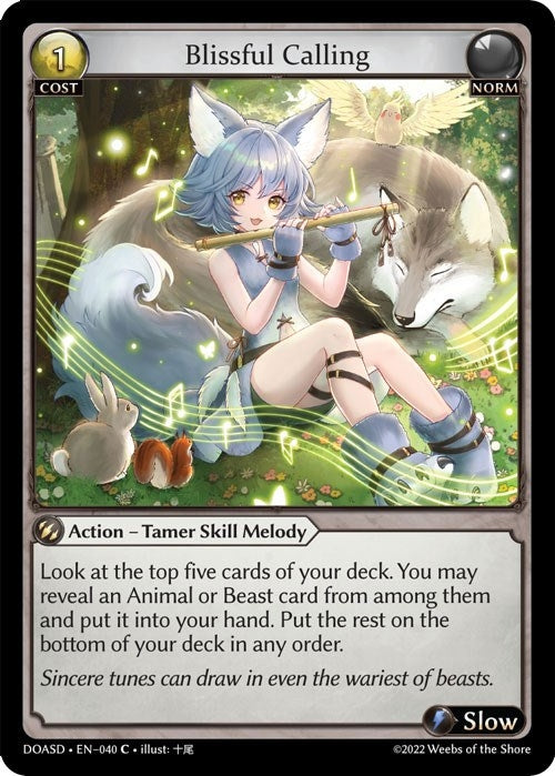 Image for Blissful Calling (Dawn of Ashes Starter Decks) (040) - Grand Archive TCG