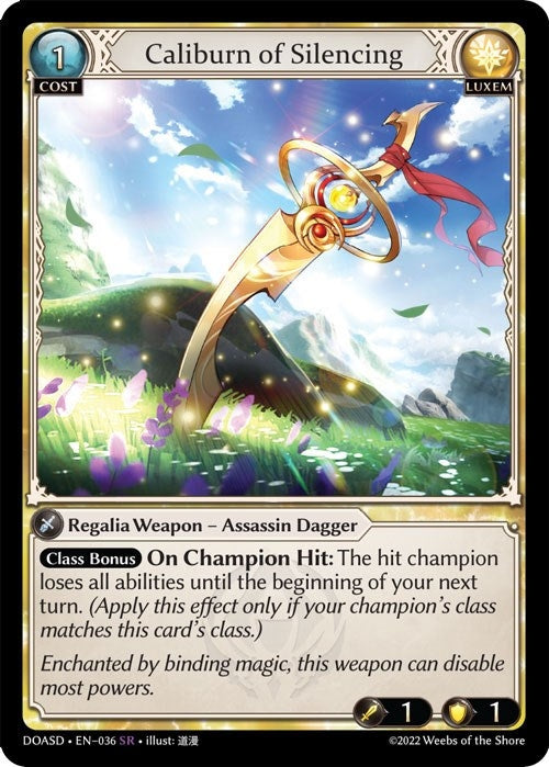 Image for Caliburn of Silencing (Dawn of Ashes Starter Decks) (036) - Grand Archive TCG