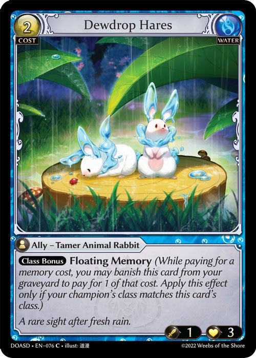 Image for Dewdrop Hares (Dawn of Ashes Starter Decks) (076) - Grand Archive TCG