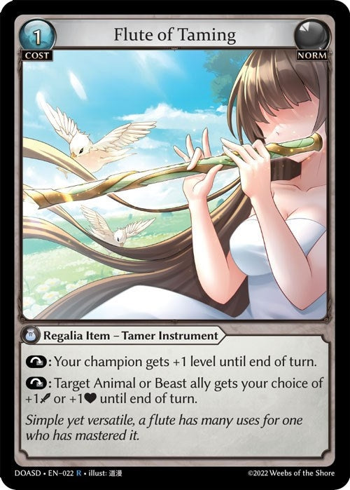 Image for Flute of Taming (Dawn of Ashes Starter Decks) (022) - Grand Archive TCG