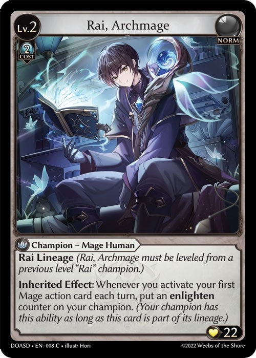 Image for Rai, Archmage (Dawn of Ashes Starter Decks) (008) - Grand Archive TCG