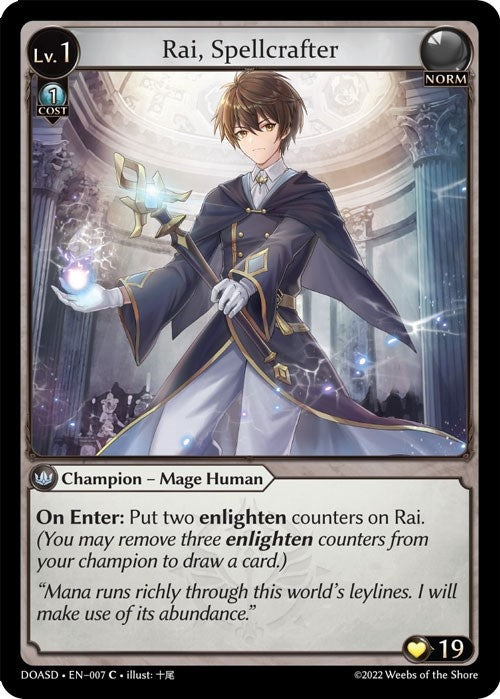 Image for Rai, Spellcrafter (Dawn of Ashes Starter Decks) (007) - Grand Archive TCG