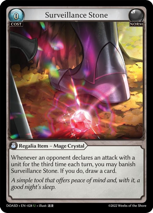 Image for Surveillance Stone (Dawn of Ashes Starter Decks) (028) - Grand Archive TCG