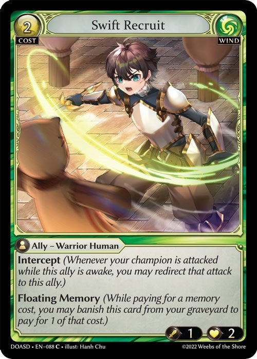 Image for Swift Recruit (Dawn of Ashes Starter Decks) (088) - Grand Archive TCG