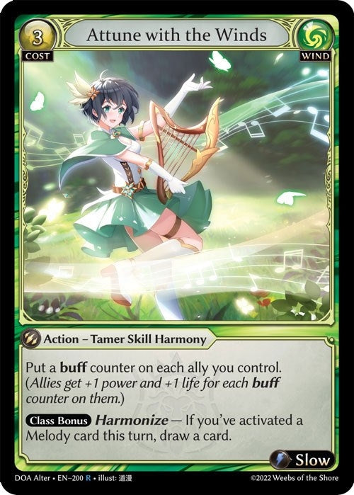 Image for Attune with the Winds (Dawn of Ashes Alter Edition) (200) - Grand Archive TCG