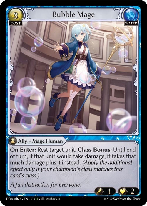 Image for Bubble Mage (Dawn of Ashes Alter Edition) (163) - Grand Archive TCG