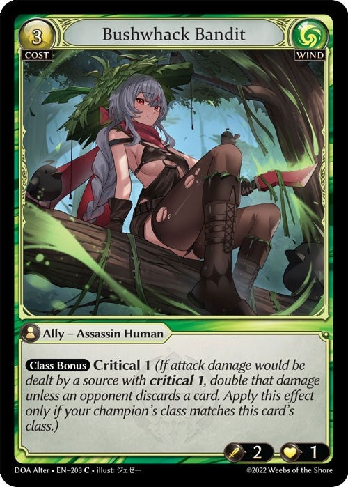 Image for Bushwhack Bandit (Dawn of Ashes Alter Edition) (203) - Grand Archive TCG