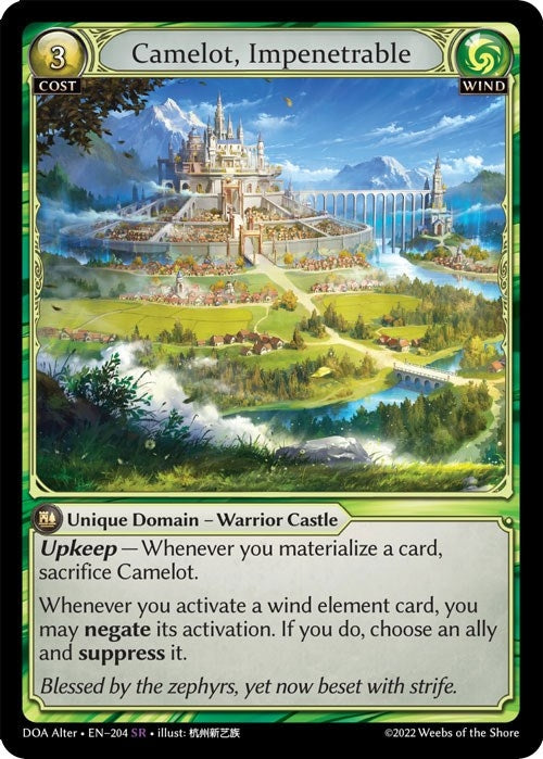 Image for Camelot, Impenetrable (Dawn of Ashes Alter Edition) (204) - Grand Archive TCG