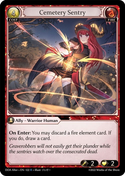 Image for Cemetery Sentry (Dawn of Ashes Alter Edition) (122) - Grand Archive TCG
