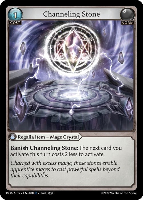 Image for Channeling Stone (Dawn of Ashes Alter Edition) (028) - Grand Archive TCG