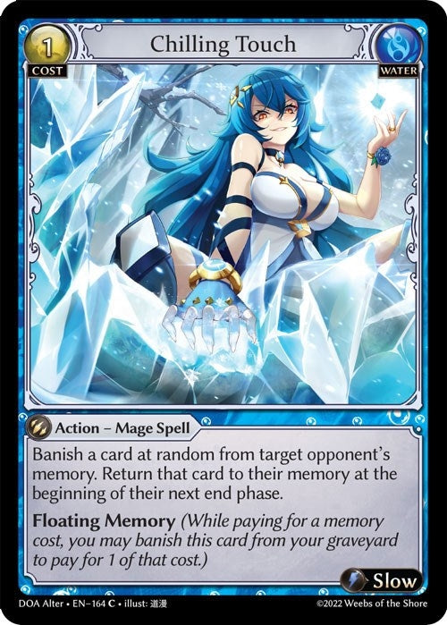 Image for Chilling Touch (Dawn of Ashes Alter Edition) (164) - Grand Archive TCG