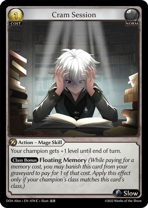 Image for Cram Session (Dawn of Ashes Alter Edition) (078) - Grand Archive TCG