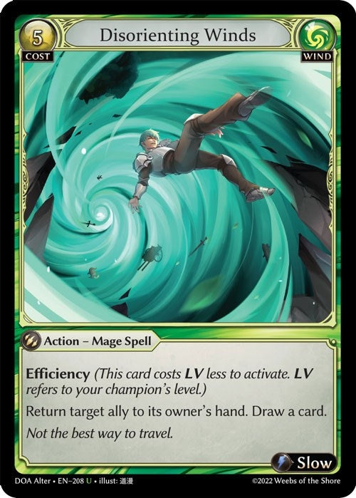 Image for Disorienting Winds (Dawn of Ashes Alter Edition) (208) - Grand Archive TCG