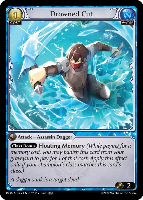 Image for Drowned Cut (Dawn of Ashes Alter Edition) (167) - Grand Archive TCG