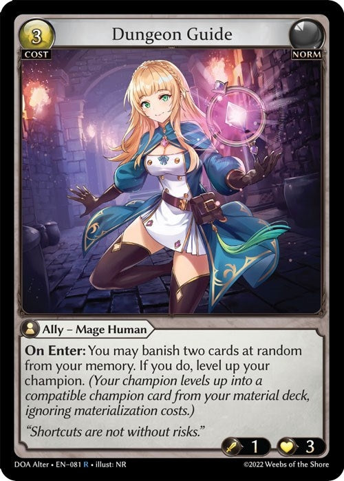 Image for Dungeon Guide (Dawn of Ashes Alter Edition) (081) - Grand Archive TCG