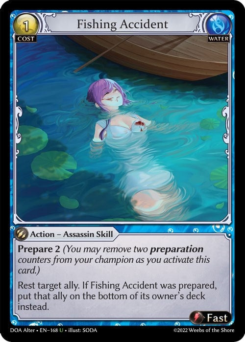 Image for Fishing Accident (Dawn of Ashes Alter Edition) (168) - Grand Archive TCG