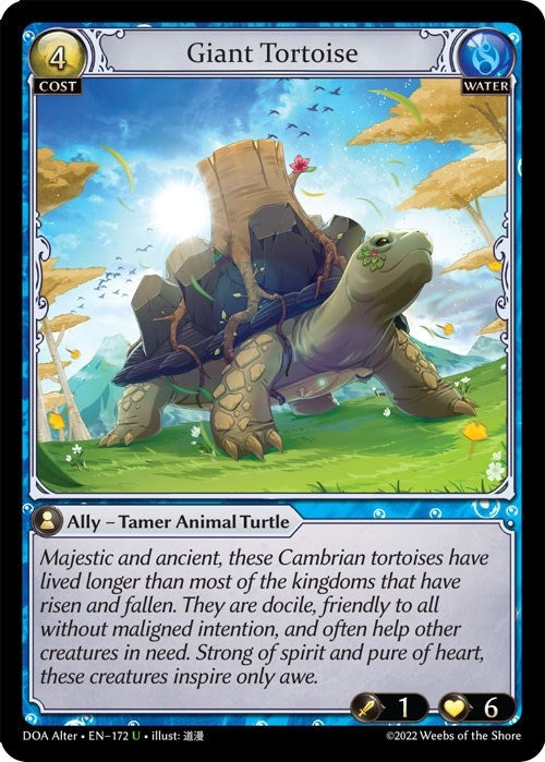 Image for Giant Tortoise (Dawn of Ashes Alter Edition) (172) - Grand Archive TCG