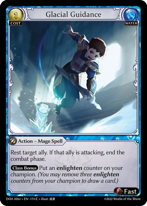 Image for Glacial Guidance (Dawn of Ashes Alter Edition) (174) - Grand Archive TCG
