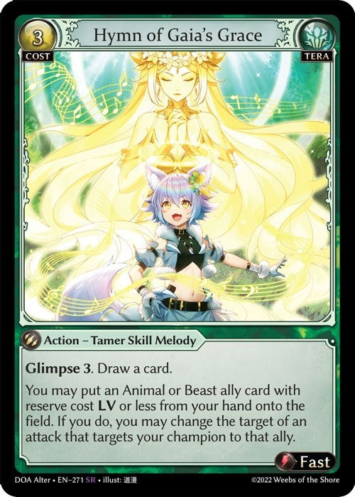 Image for Hymn of Gaia's Grace (Dawn of Ashes Alter Edition) (271) - Grand Archive TCG