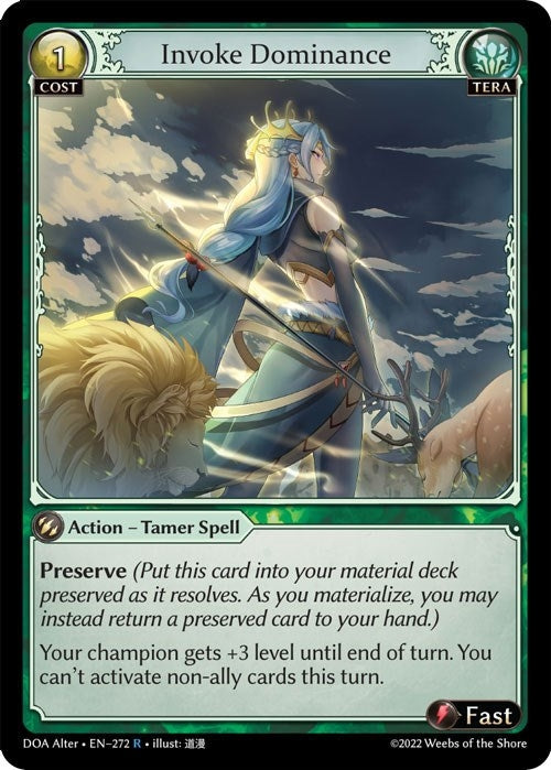 Image for Invoke Dominance (Dawn of Ashes Alter Edition) (272) - Grand Archive TCG