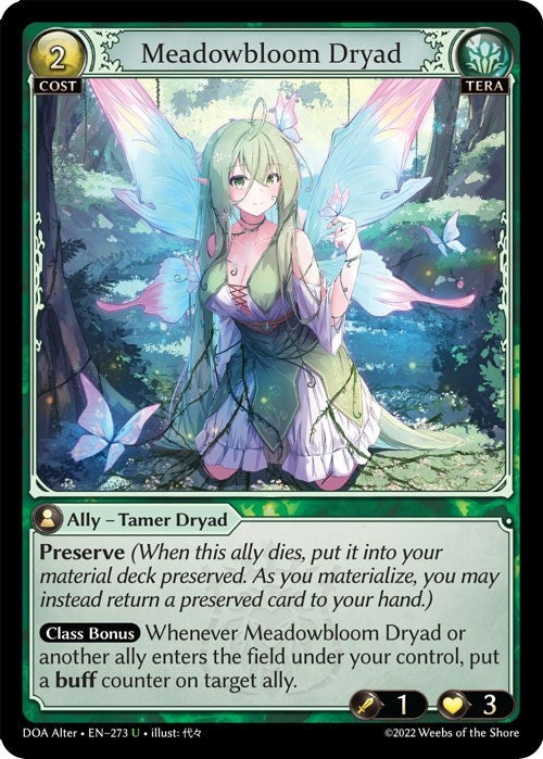 Image for Meadowbloom Dryad (Dawn of Ashes Alter Edition) (273) - Grand Archive TCG